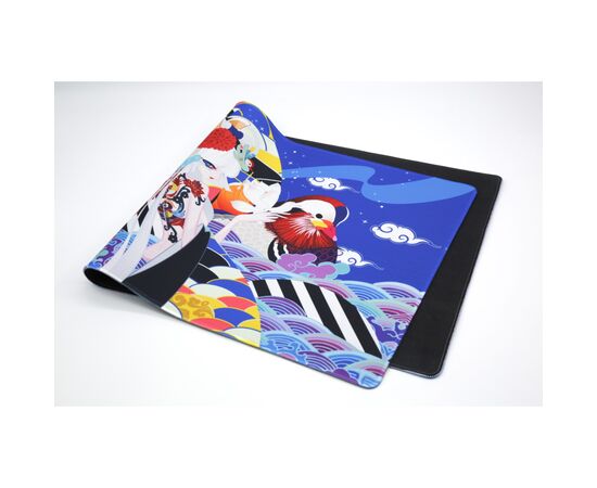 Коврик для мышки Varmilo Lovebirds Blue Desk Mat XL (ZDB032-01), изображение 2 Коврик для мышки Varmilo Lovebirds Blue Desk Mat XL (ZDB032-01), изображение 2