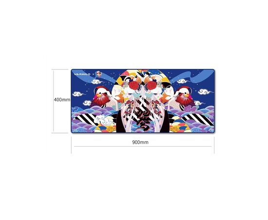 Коврик для мышки Varmilo Lovebirds Blue Desk Mat XL (ZDB032-01), изображение 7 Коврик для мышки Varmilo Lovebirds Blue Desk Mat XL (ZDB032-01), изображение 7