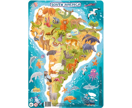 Пазл DoDo з рамкою Південна Америка (R300178)