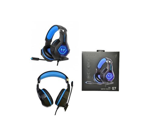 Наушники Microlab G7BB Black-Blue (G7BB), изображение 7 Наушники Microlab G7BB Black-Blue (G7BB), изображение 7