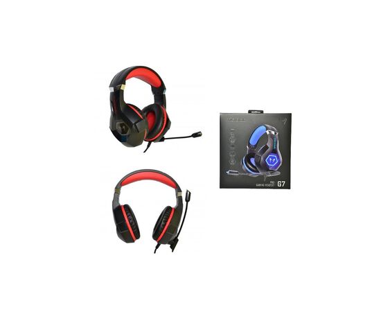Наушники Microlab G7BR Black-Red (G7BR), изображение 4 Наушники Microlab G7BR Black-Red (G7BR), изображение 4
