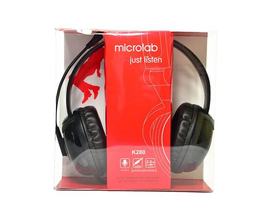 Наушники Microlab K280B Black (K280B), изображение 6 Наушники Microlab K280B Black (K280B), изображение 6