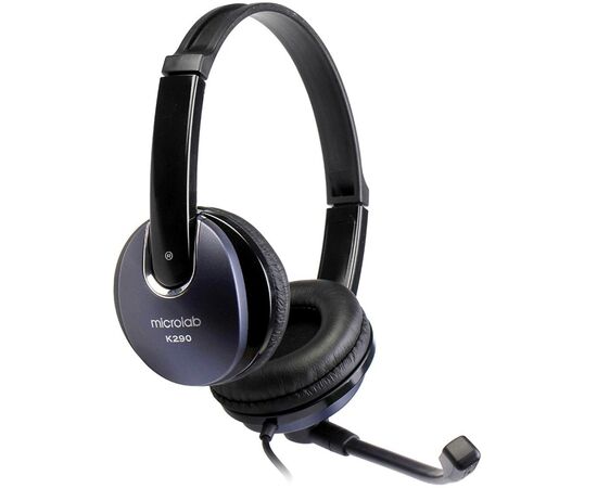 Наушники Microlab K290B Black (K290B), изображение 2 Наушники Microlab K290B Black (K290B), изображение 2
