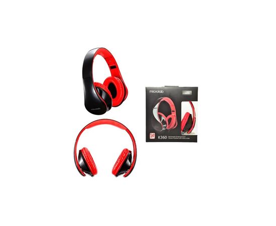 Наушники Microlab K360B Black (K360B), изображение 7 Наушники Microlab K360B Black (K360B), изображение 7