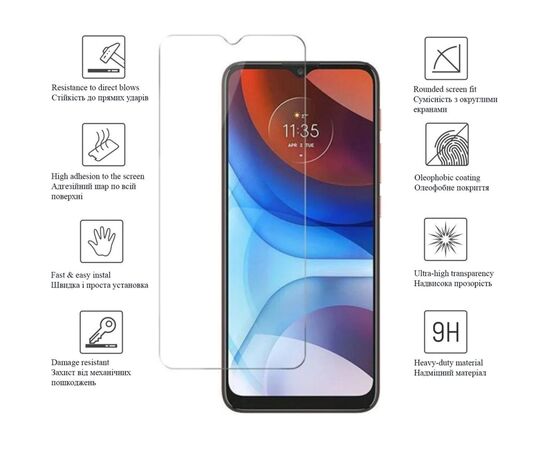 Скло захисне Drobak Motorola Moto E20 (606083), зображення 2 Скло захисне Drobak Motorola Moto E20 (606083), зображення 2