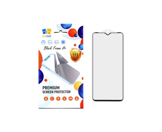 Стекло защитное Drobak Samsung Galaxy A03 Core Black Frame A+ (616155)