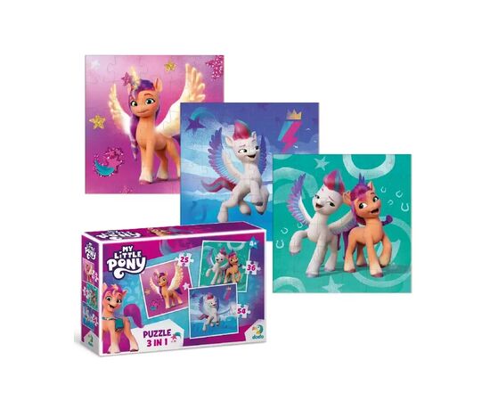 Пазл DoDo 3 в 1 My Little Pony (200384), изображение 3 Пазл DoDo 3 в 1 My Little Pony (200384), изображение 3