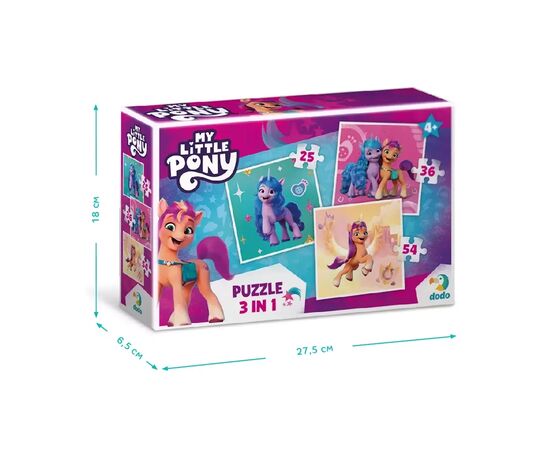 Пазл DoDo 3 в 1 My Little Pony (200385), изображение 4 Пазл DoDo 3 в 1 My Little Pony (200385), изображение 4