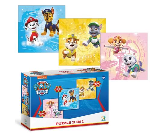 Пазл DoDo 3 в 1 Paw Patrol (200154), изображение 3 Пазл DoDo 3 в 1 Paw Patrol (200154), изображение 3