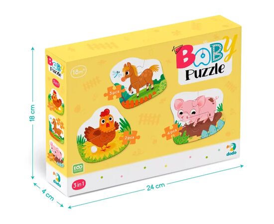 Пазл DoDo 3 в 1 День на ферме (300394), изображение 4 Пазл DoDo 3 в 1 День на ферме (300394), изображение 4