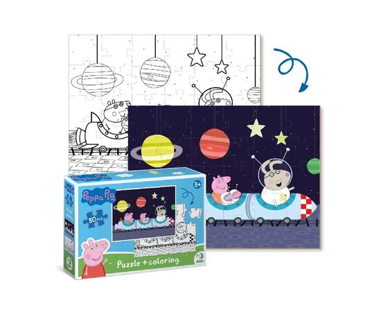 Пазл DoDo на 30 элементов 2 в 1 Peppa Pig (200117), изображение 4 Пазл DoDo на 30 элементов 2 в 1 Peppa Pig (200117), изображение 4