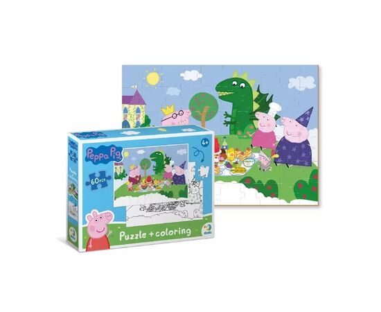 Пазл DoDo на 60 элементов 2 в 1 Peppa Pig (200118), изображение 3 Пазл DoDo на 60 элементов 2 в 1 Peppa Pig (200118), изображение 3