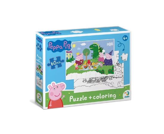 Пазл DoDo на 60 элементов 2 в 1 Peppa Pig (200118)