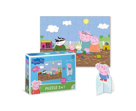 Пазл DoDo на 60 элементов с фигуркой Peppa Pig (200122), изображение 3 Пазл DoDo на 60 элементов с фигуркой Peppa Pig (200122), изображение 3