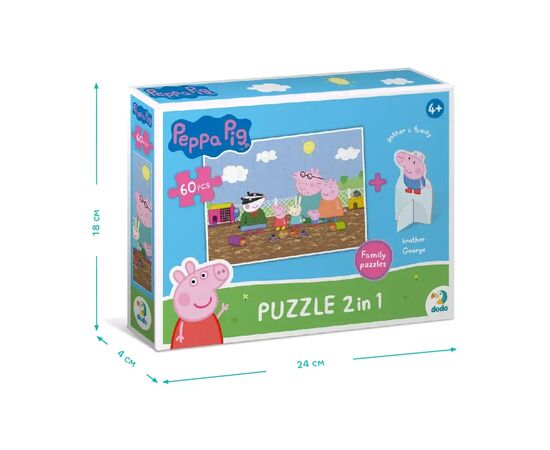 Пазл DoDo на 60 элементов с фигуркой Peppa Pig (200122), изображение 4 Пазл DoDo на 60 элементов с фигуркой Peppa Pig (200122), изображение 4