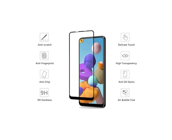 Скло захисне Drobak Samsung Galaxy A21s (464686), зображення 2 Скло захисне Drobak Samsung Galaxy A21s (464686), зображення 2