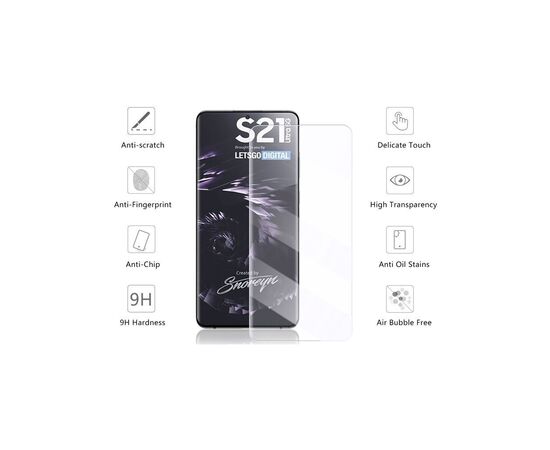 Скло захисне Drobak Samsung Galaxy S21 Plus (464640), зображення 2 Скло захисне Drobak Samsung Galaxy S21 Plus (464640), зображення 2