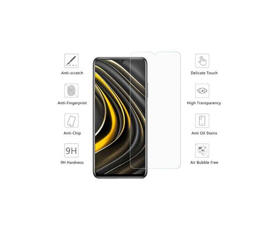 Скло захисне Drobak Xiaomi Poco M3 (464645), зображення 2 Скло захисне Drobak Xiaomi Poco M3 (464645), зображення 2