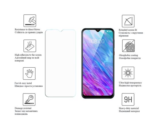 Скло захисне Drobak ZTE Blade V30 Vita (616190), зображення 4 Скло захисне Drobak ZTE Blade V30 Vita (616190), зображення 4