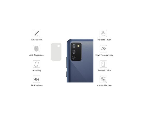 Скло захисне Drobak camera Samsung Galaxy A02s (494917), зображення 2 Скло захисне Drobak camera Samsung Galaxy A02s (494917), зображення 2