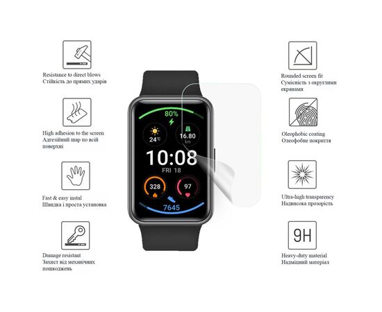 Скло захисне Drobak glass-film Ceramics OPPO Watch Free (313177), зображення 3 Скло захисне Drobak glass-film Ceramics OPPO Watch Free (313177), зображення 3