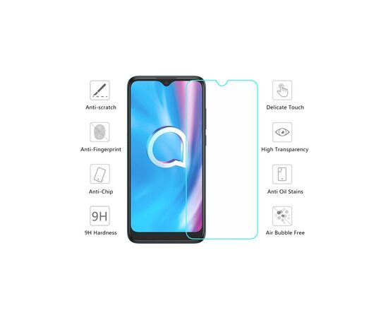 Стекло защитное Drobak Alcatel 1SE (232361), изображение 3 Стекло защитное Drobak Alcatel 1SE (232361), изображение 3