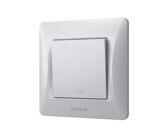 Переключатель Videx BINERA 1кл промежуточный серебряны (VF-BNSW1I-SS)