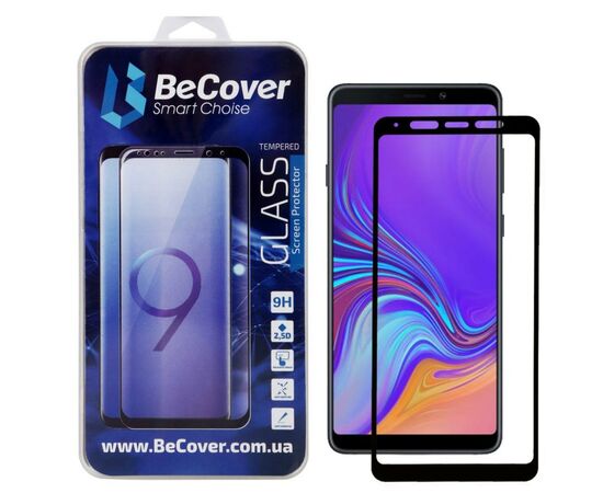 Скло захисне BeCover Full Glue & Cover Samsung Galaxy A9 2018 SM-A920 Black (703139)