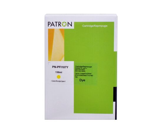 Картридж Patron Canon PFI-107Y (6708B001) 130 мл (PN-PFI107Y)