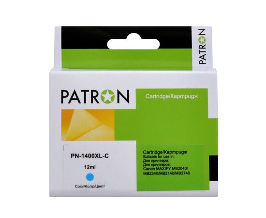 Картридж Patron Canon PGI-1400C XL (9202B001) 1200 арк (PN-1400XL-C)