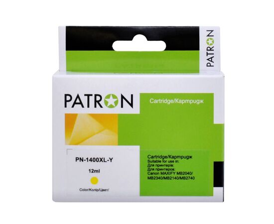 Картридж Patron Canon PGI-1400Y XL (9204B001) 1000 арк (PN-1400XL-Y)