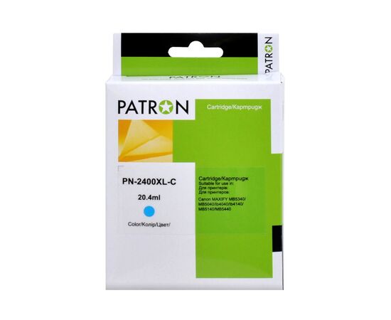 Картридж Patron Canon PGI-2400C XL (9274B001) 1800 арк (PN-2400XL-C)