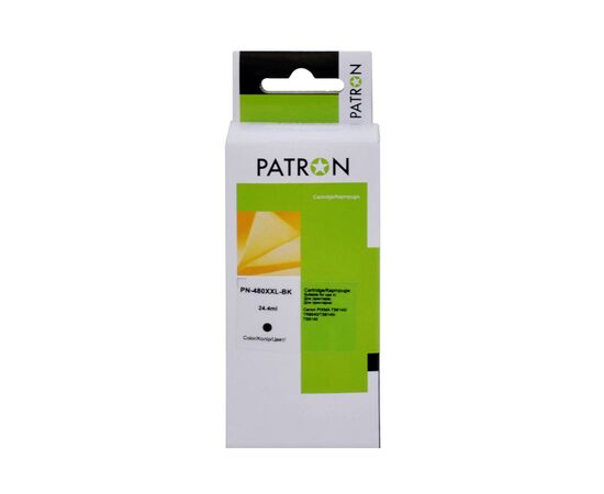 Картридж Patron Canon PGI-480BK XXL (1969C001AA) 24.4 мл (PN-480XXL-BK)