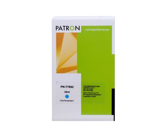 Картридж Patron Epson T7892 XXL (C13T789240) 2.9K Cyan (PN-T7892)