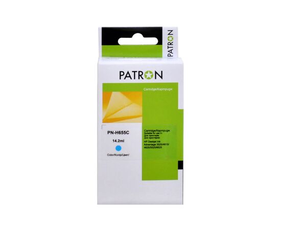 Картридж Patron HP 655 (CZ110AE) 770 арк, Cyan (PN-H655C)