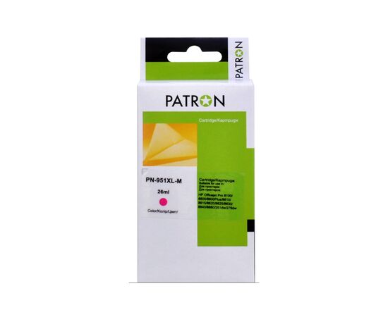 Картридж Patron HP 951XL (CN047AE/CN051AE) 1500c, Magenta (PN-951XL-M)