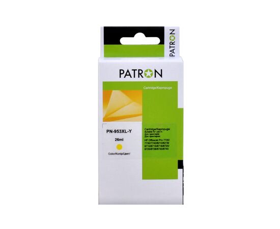 Картридж Patron HP 953XL (F6U14AE/F6U18AE) 1600c, Yellow (PN-953XL-Y)