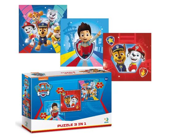 Пазл DoDo 3 в 1 Paw Patrol (200153), изображение 3 Пазл DoDo 3 в 1 Paw Patrol (200153), изображение 3