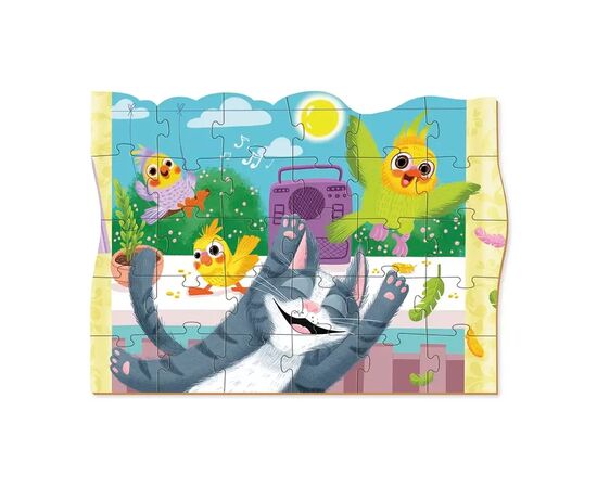 Пазл DoDo Мечтательный котик, 30 элементов (300544), изображение 2 Пазл DoDo Мечтательный котик, 30 элементов (300544), изображение 2