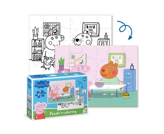 Пазл DoDo на 30 элементов 2 в 1 Peppa Pig (200116), изображение 3 Пазл DoDo на 30 элементов 2 в 1 Peppa Pig (200116), изображение 3