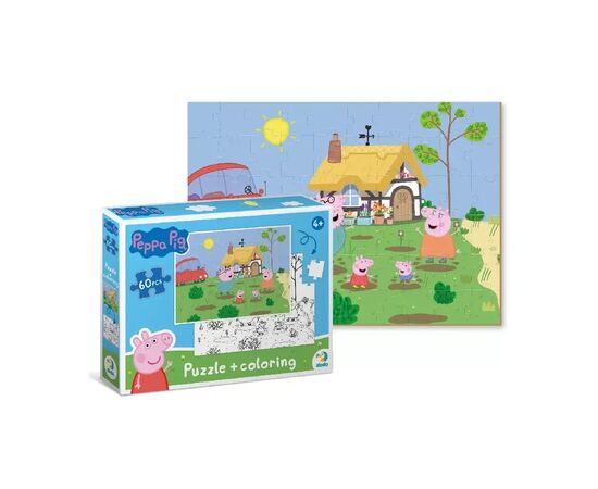 Пазл DoDo на 60 элементов 2 в 1 Peppa Pig (200119), изображение 3 Пазл DoDo на 60 элементов 2 в 1 Peppa Pig (200119), изображение 3