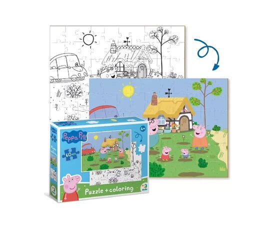 Пазл DoDo на 60 элементов 2 в 1 Peppa Pig (200119), изображение 4 Пазл DoDo на 60 элементов 2 в 1 Peppa Pig (200119), изображение 4