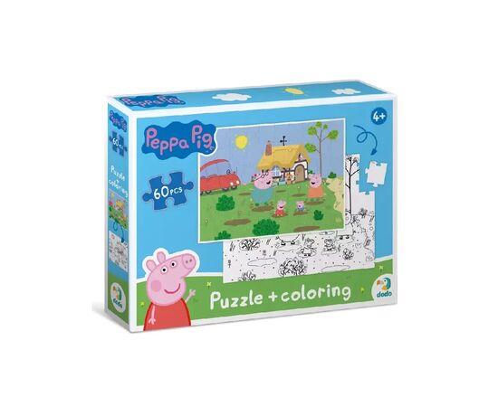Пазл DoDo на 60 елементів 2 в 1 Peppa Pig (200119)