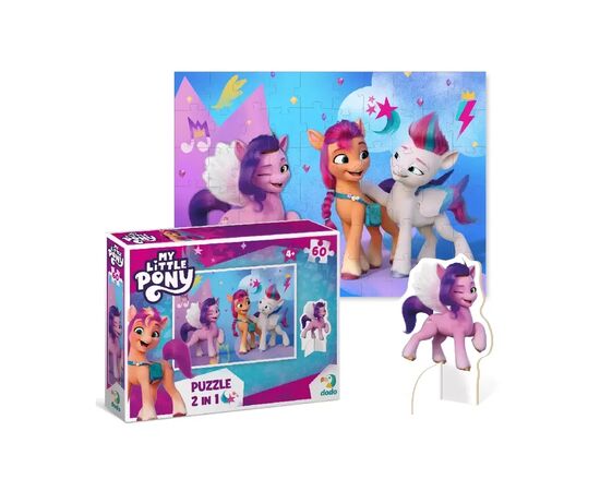 Пазл DoDo на 60 элементов с фигуркой My Little Pony (200140), изображение 3 Пазл DoDo на 60 элементов с фигуркой My Little Pony (200140), изображение 3