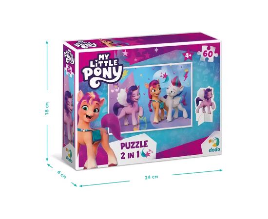 Пазл DoDo на 60 элементов с фигуркой My Little Pony (200140), изображение 4 Пазл DoDo на 60 элементов с фигуркой My Little Pony (200140), изображение 4