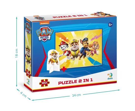 Пазл DoDo на 60 элементов с фигуркой Paw Patrol (200164), изображение 4 Пазл DoDo на 60 элементов с фигуркой Paw Patrol (200164), изображение 4