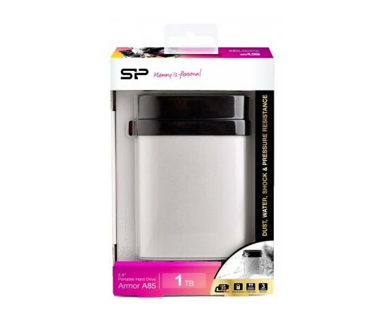 Внешний жесткий диск 2.5" 1TB Silicon Power (SP010TBPHDA85S3S), изображение 4 Внешний жесткий диск 2.5" 1TB Silicon Power (SP010TBPHDA85S3S), изображение 4