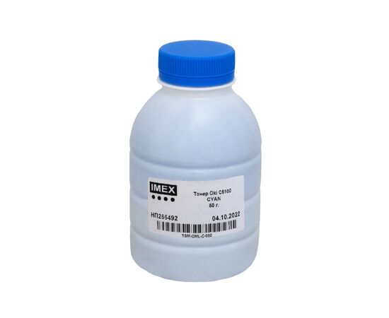 Тонер Oki C5100 Cyan 50 г, OML Imex (TSM-OML-C-50)
