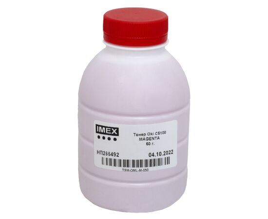 Тонер Oki C5100 Magenta 50 г, OML Imex (TSM-OML-M-050)