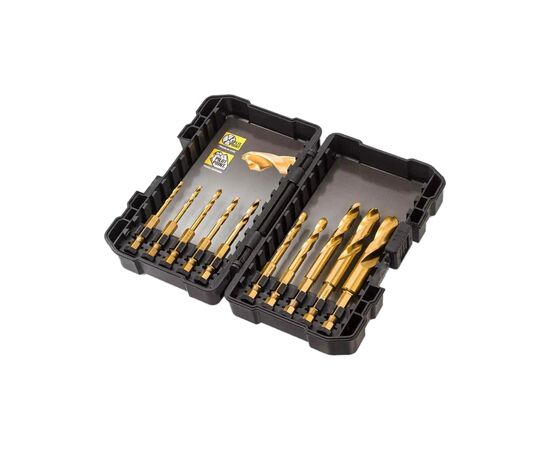 Набор сверл DeWALT по металлу EXTREME TITANIUM IMPACT 10 шт. (DT50050)